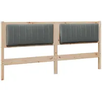 vidaXL Tête de lit rembourrée Marron 180 cm Pin massif