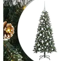 vidaXL Arbre de Noël artificiel vert 120 cm PVC, plastique et acier