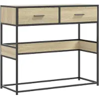 vidaXL Table console chêne sonoma 90x35x80 cm bois d'ingénierie