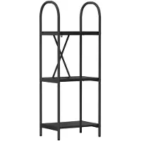 vidaXL Étagère Chêne noir 40 x 30 x 109 cm Bois d'ingénierie