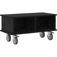 vidaXL Support TV noir imitation chêne 68,5 x 35 x 35 cm Bois composite