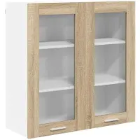vidaXL Armoire suspendue avec porte Riga Chêne Sonoma 80 x 31 x 80 cm