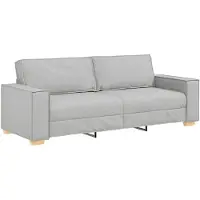 vidaXL Canapé 3 places Gris nuage 180 cm Tissu
