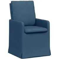 vidaXL Chaise de salle à manger 2 pcs bleu 57 x 67 x 98 cm Tissu