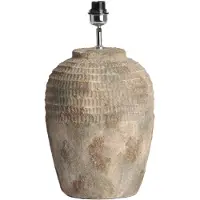 Light & Living - lampe de table - MINORA - marron - céramique - luminaire individuel - E27 - 1743083