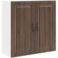 vidaXL Armoire murale PORTO, aspect chêne brun, 80 x 31 x 80 cm