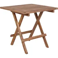 Ebuy24 Bine petite table de jardin 50x50 cm, en teck massif.