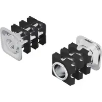 vidaXL Insert de tube fileté 2 pcs Noir et argent Acier galvanisé