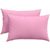 vidaXL Coussins de canapé 2 pcs Rose 60 x 40 cm tissu