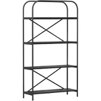 vidaXL Étagère Chêne noir 80 x 30 x 146 cm Bois d'ingénierie