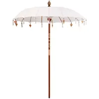 vidaXL Parasol balinais crème 190 x 190 x 260 cm