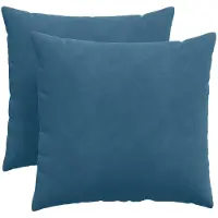 vidaXL Coussins de canapé 2 pcs Bleu 50 x 50 cm