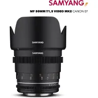 Samyang Objectif reflex vidéo VDSLR 50mm T1.5 MK2 Noir pour Canon EF