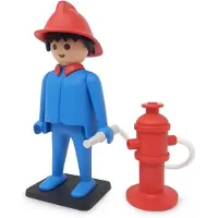 Collectoys PLAYMOBIL Vintage Statue Collector Pompier 21 cm