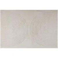 vidaXL Tapis de salon GALATI Crème 230 x 160 cm Polyester