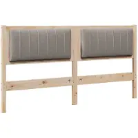 vidaXL Tête de lit rembourrée Marron 150 cm Pin massif