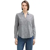 Tom Tailor Chemisier marine / blanc