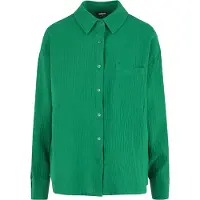 Urban Classics Tb7476 Oversized Long Sleeve Shirt Vert S Femme