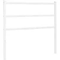 vidaXL Tête de lit de rechange en métal blanc 107 cm