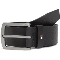 Tommy Hilfiger Ceinture 'Denton Pebble 4.0' noir