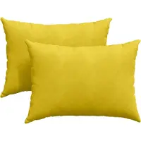 vidaXL Coussins de canapé 2 pcs Jaune 70 x 50 cm