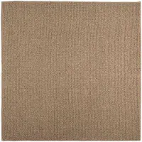 vidaXL Tapis carré AGIRA Naturel 120 x 120 cm Polyester