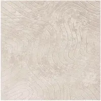 vidaXL Tapis de salon PALMERAS Beige 120 x 120 cm Polyester