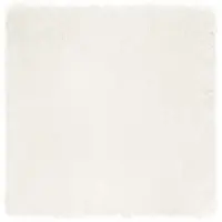 vidaXL Tapis en Peau de Mouton Synthétique Blanc 160 x 160 cm