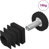 vidaXL Meuble Leveler Réglable 1895 pcs Noir PP