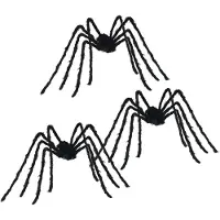 vidaXL Décoration Araignée Halloween 3 pcs Noir 200 cm