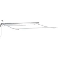 vidaXL Cadre pour store blanc 3 x 2,5 m Aluminium
