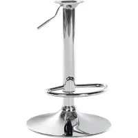 CLP Support XL pour tabourets de bar, capacité de charge jusqu'à 150 kg | Couleur : chromé, dimensions : 10 x 10 cm