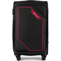 Solier Valise de voyage valise à 4 roulettes Leicht Tourister Trolley valise à roulettes avec serrure à combinaison Grand trolley de voyage M 40L