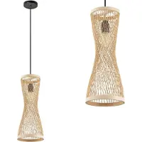 Toolight Lampe Suspendue APP1637-1CP Boho Beige