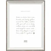 Deknudt Frames Deknudt S68VG2 Cadre photo blanc-brun-gris bordure 30x40 cm