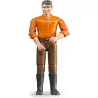 BRUDER 60007 bworld - Homme, brune avec ho brun