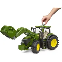 BRUDER 03151 John Deere 7r 350 With Frontloader Construction Game Vert Enfants