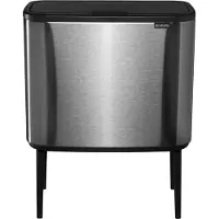 Brabantia Bo Touch Trash Can 3 Units Argenté