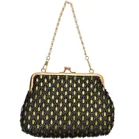 Juleeze JZWA0179Z Pochette noir et or 15 x 10 cm