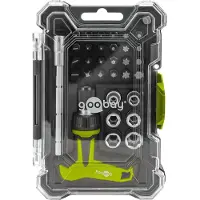 Goobay 77841 Jeu de tournevis avec jeu d'embouts 30 pièces - Jeu d'outils pour les travaux de vissage, de montage et de bricolage
