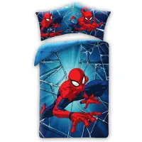 Halantex SP. z.o.o. Pociel Spider-Man - Set 140x200 cm z Poduszk 70x90 cm, 100% Bawena