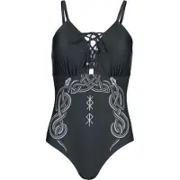 Black premium by emp Maillots de bain de - Celtic Snake - Maillot de Bain - S - XXL - pour Femme - noir - Taille M