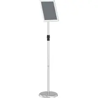 vidaXL Stands d'exposition argent 25 x 25 x 125 cm aluminium