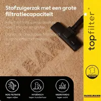 Top Filter Lot de 4 sacs aspirateur pour Hoover TopFilter Premium