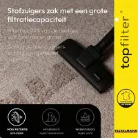 Top Filter Lot de 4 sacs aspirateur pour Moulinex Krups TopFilter Premium