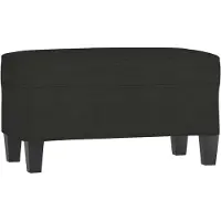 vidaXL Banc Noir 70x35x41 cm Tissu