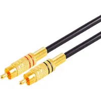 S-Impuls S/CONN maximum connectivity Câble audio RCA - 2 connecteurs RCA métalliques vers 2 connecteurs RCA (10 m, Câbles Cinch)