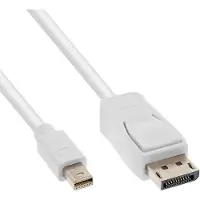 InLine DisplayPort — Mini DisplayPort (5 m), Câble vidéo, Blanc