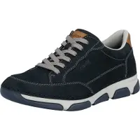 Rieker Baskets basses bleu / cognac