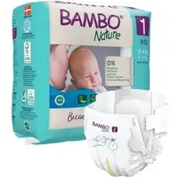 Bambo Baby diapers, open diapers, eco-labeled, Nature, 5, paper bag, 12-18 kg Monthly box (Pack mensuel, 132 pcs)